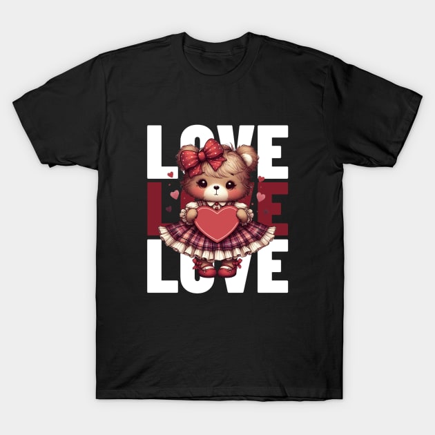 Grizzly grin or sleepy sigh, with you, my love takes flight T-Shirt by SuperBeat